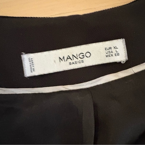 3 for $30 🌸 Mango Black Open Front Blazer Minimalist Business Jacket Large - Picture 10 of 12